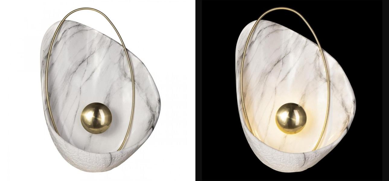 Бра Белая Жемчужина Ginger & Jagger Pearl WALL LAMP - фото №1