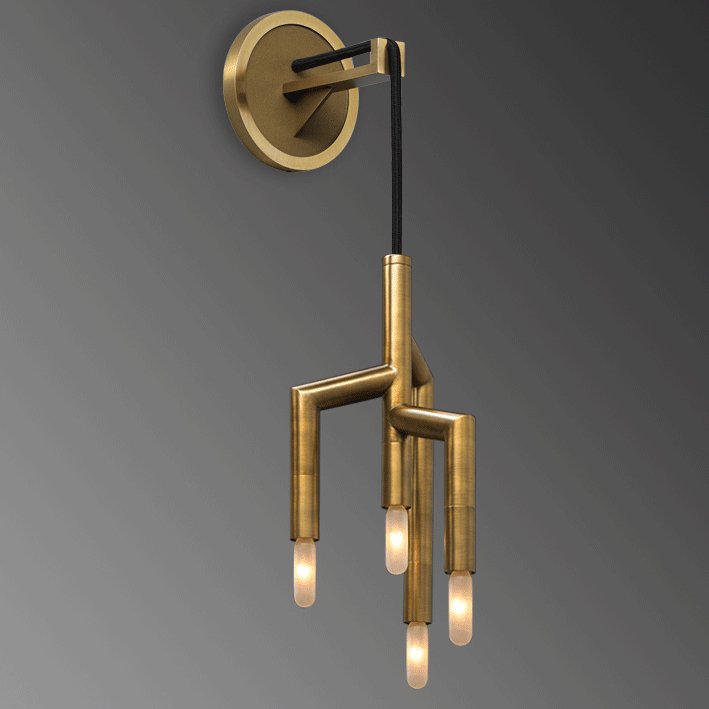 Бра Jonathan Browning - RAMEAU Wall Lamp Латунь в Омске | Loft Concept 