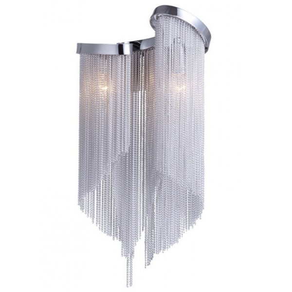 Бра Atlantis Chain Wall Lamp Black White Белый в Омске | Loft Concept 