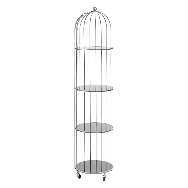 Стеллаж Cage Rack Silver Серебряный в Омске | Loft Concept 