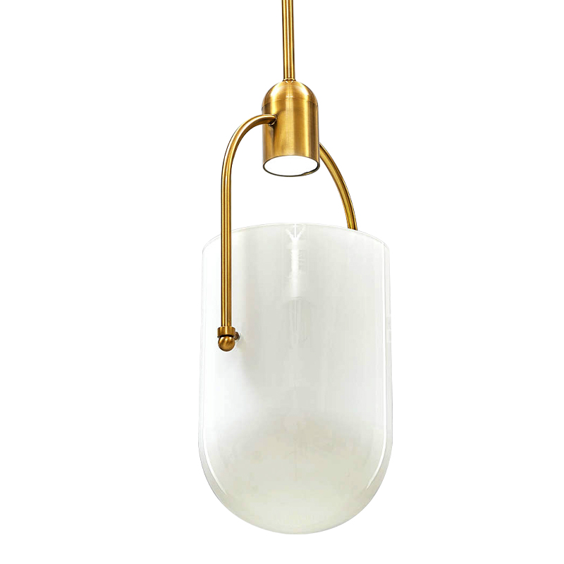 Подвесной светильник Allied Maker Hanging Lamp Золотой Белый в Омске | Loft Concept 