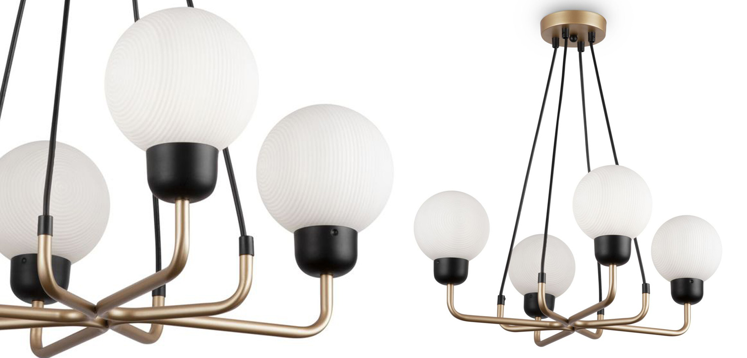 Люстра Andresa Chandelier 4 Balls - фото №1