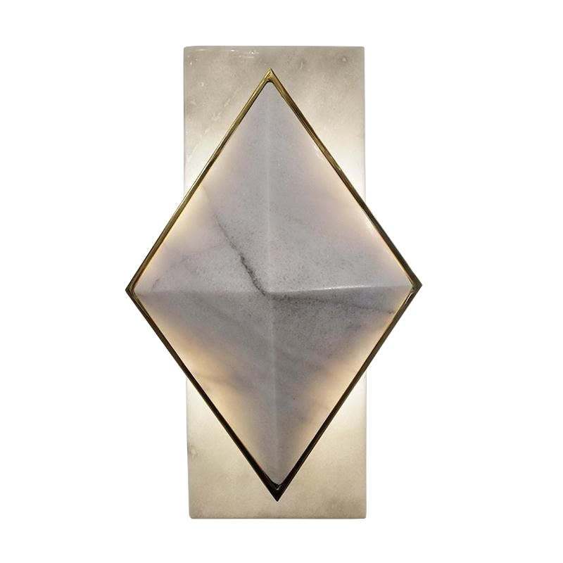 Бра Marble Diamond WALL LAMP Латунь Серый в Омске | Loft Concept 