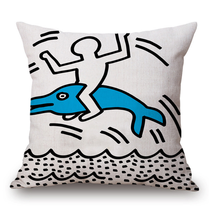 Подушка Keith Haring 13 Мульти в Омске | Loft Concept 