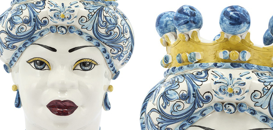 Ваза VASE MORO LADY CROWN blue Ваза VASE MORO LADY CROWN blue - Loft-Concept в Омске