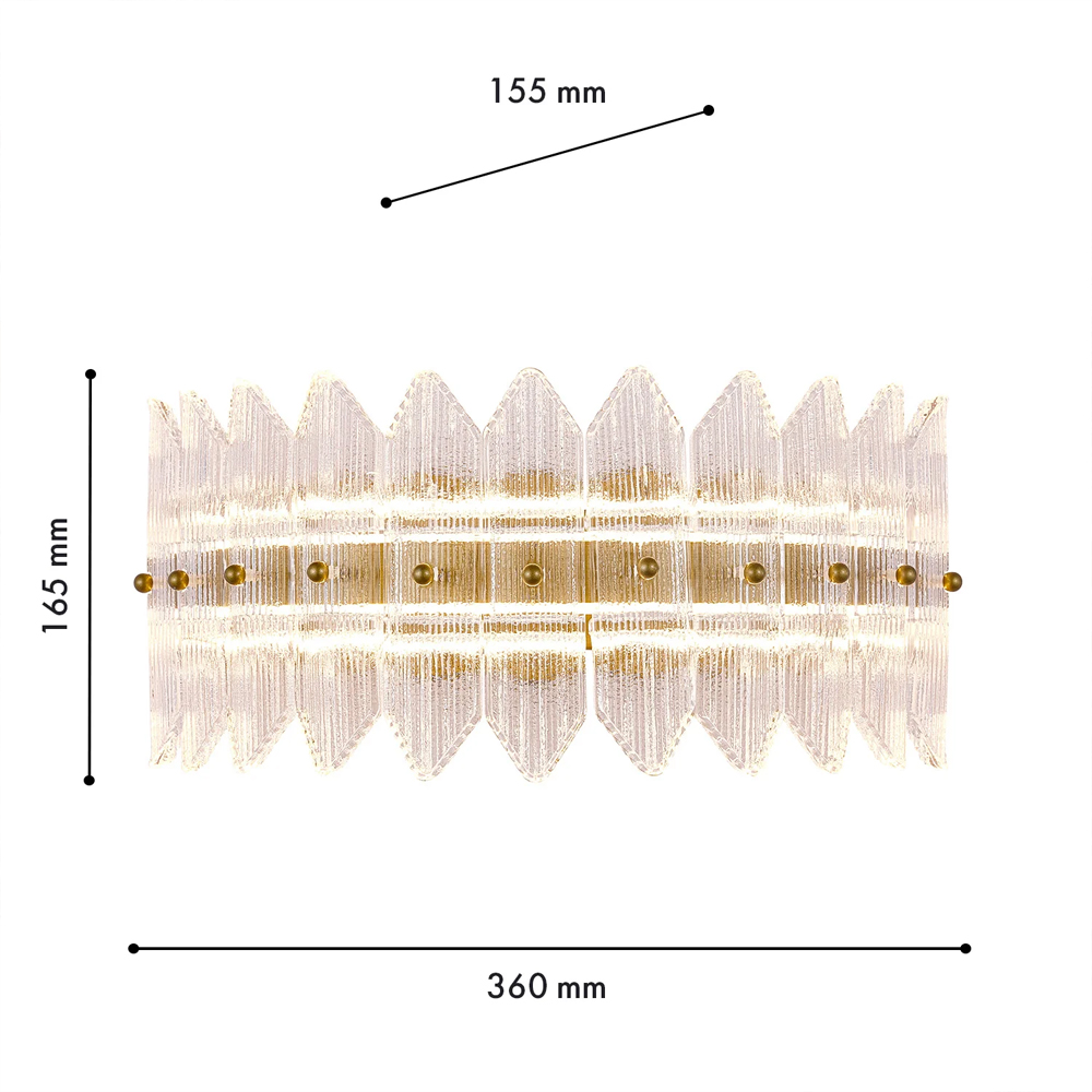 Бра с декоративными элементами в виде лепестков Round Light Flashing в Омске