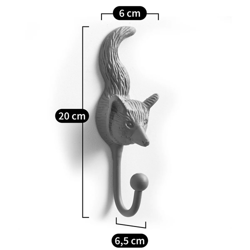 Настенный крючок лиса Fox Wall Hook Green в Омске