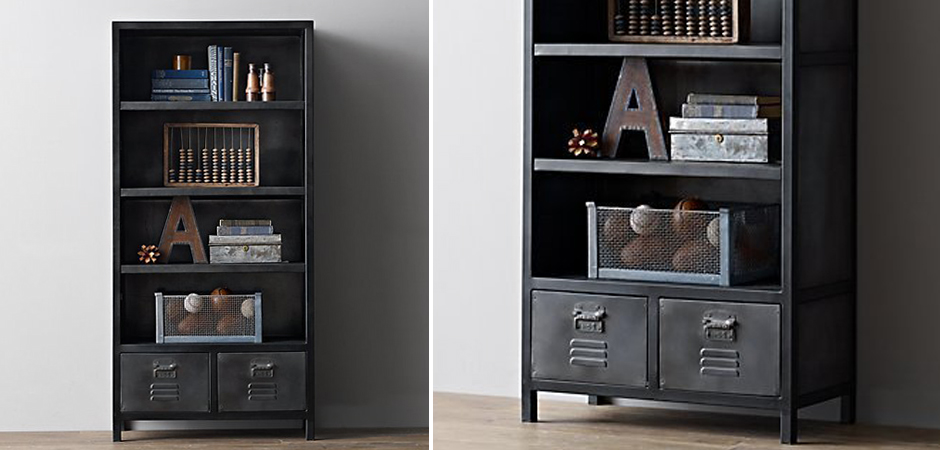 Книжный шкаф RH Vintage locker Книжный шкаф RH Vintage locker - Loft-Concept в Омске
