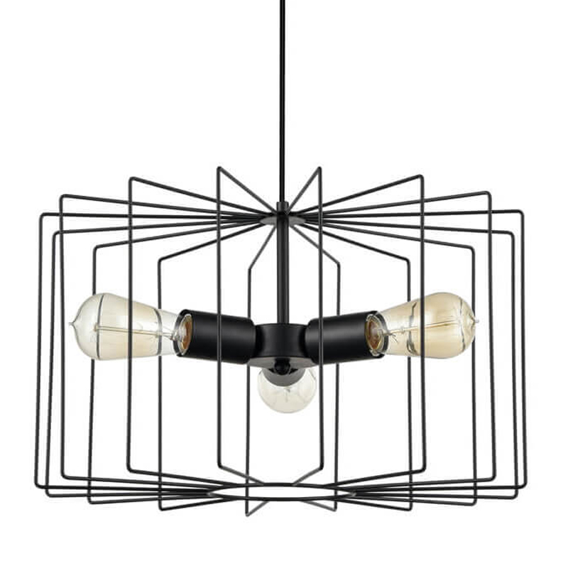 Люстра Cage Wire Color black Черный в Омске | Loft Concept 