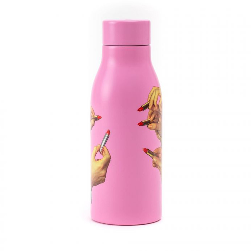 Бутылка Seletti Thermal Bottle Lipstick Pink Розовый в Омске | Loft Concept 