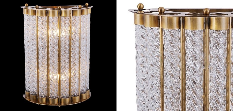 Бра Glass Spirals Sconces Бра Glass Spirals Sconces - Loft-Concept в Омске