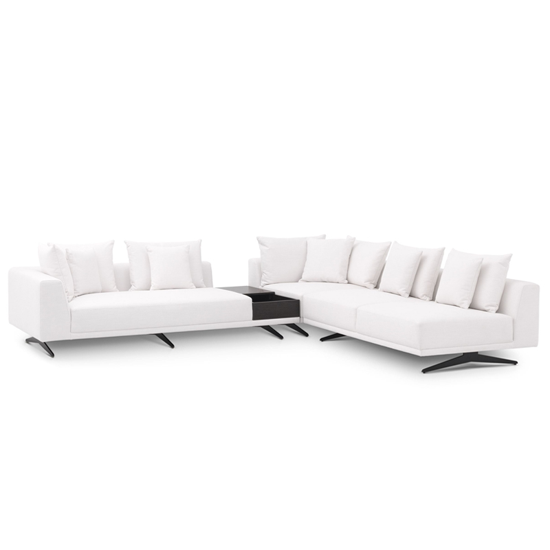 Диван Eichholtz Sofa Endless White Белый Темная бронза в Омске | Loft Concept 