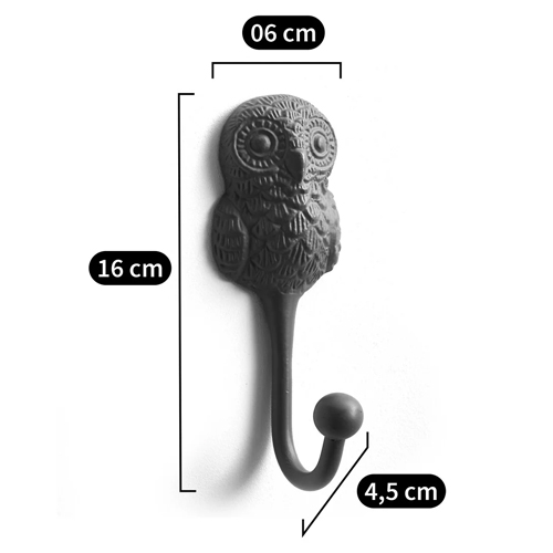 Настенный крючок в виде совы Owl Wall Hook Blue в Омске