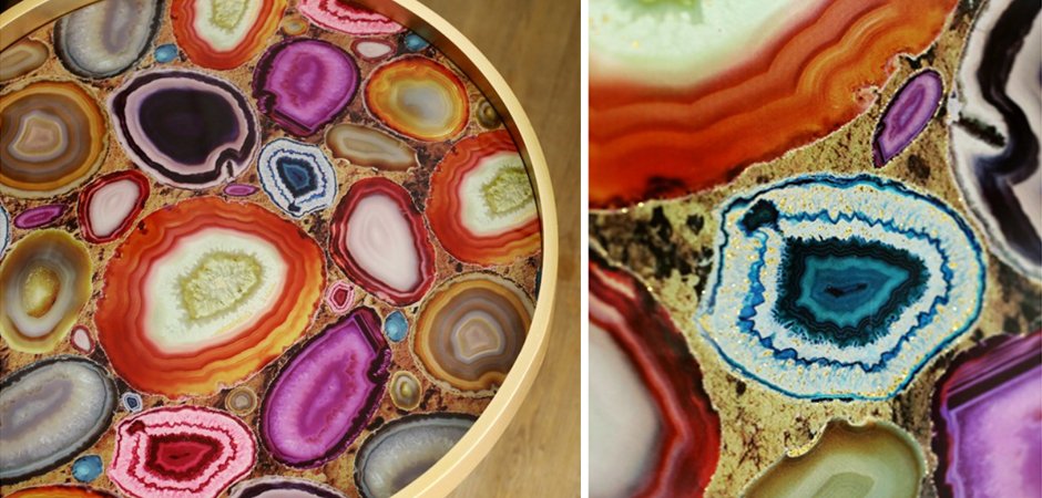 Журнальный стол Purple agate - фото №1