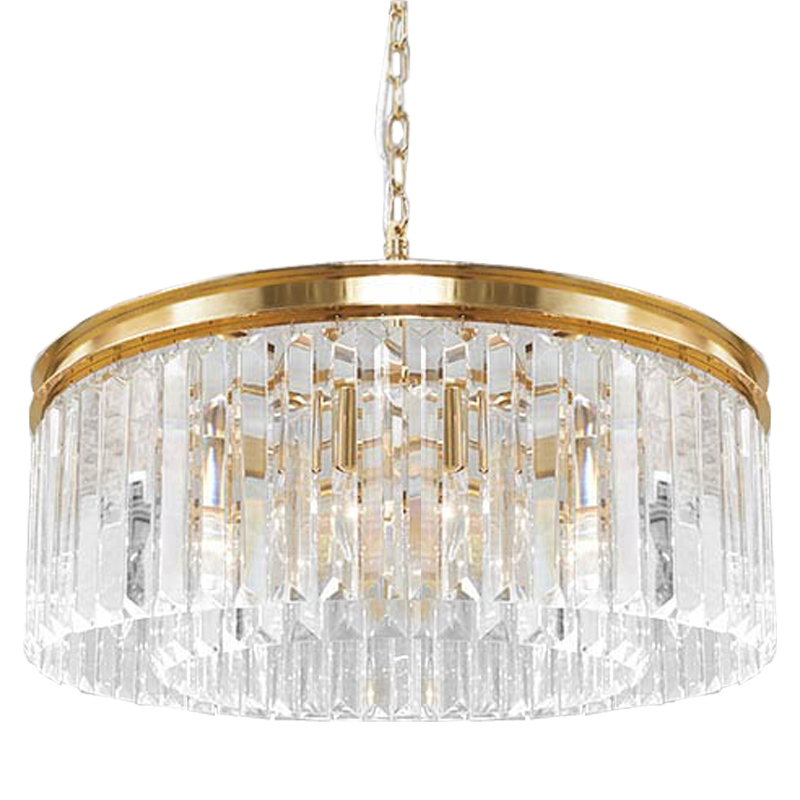 Люстра RH Odeon Chandelier Gold 65 Прозрачное Стекло Золотой в Омске | Loft Concept 