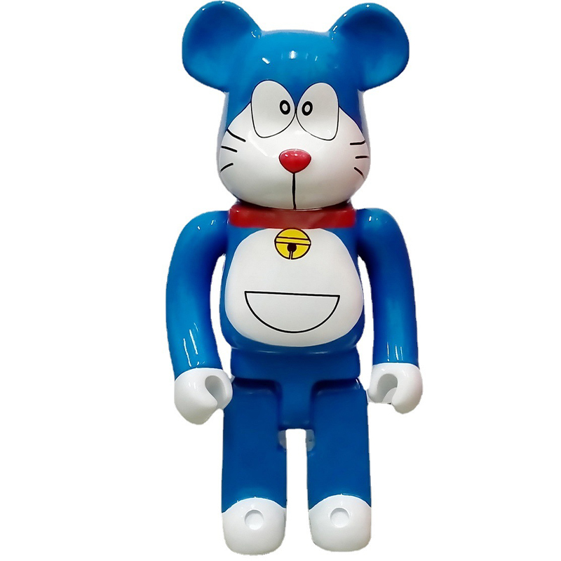 Статуэтка Bearbrick Doraemon Happy Синий Белый Красный в Омске | Loft Concept 