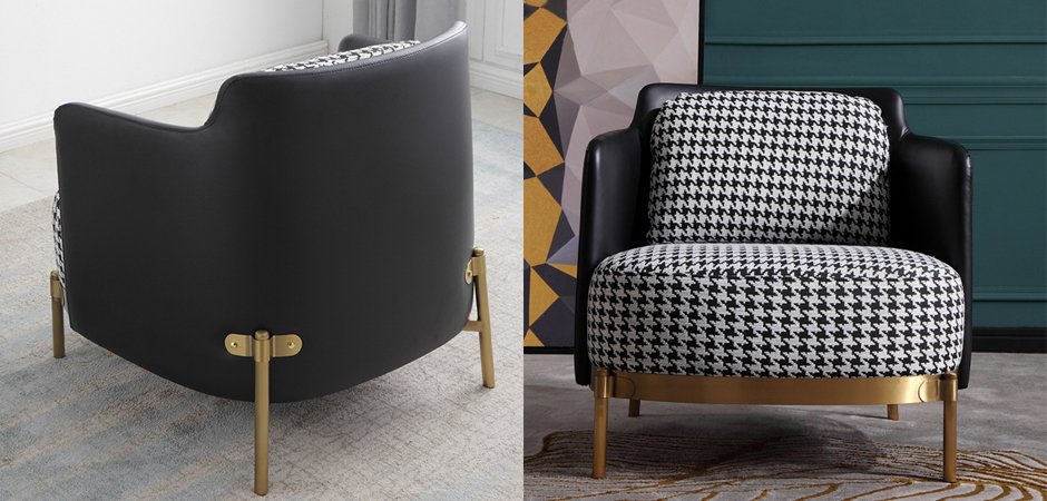 Кресло Pied de poule Gray Armchair Кресло Pied de poule Gray Armchair - Loft-Concept в Омске