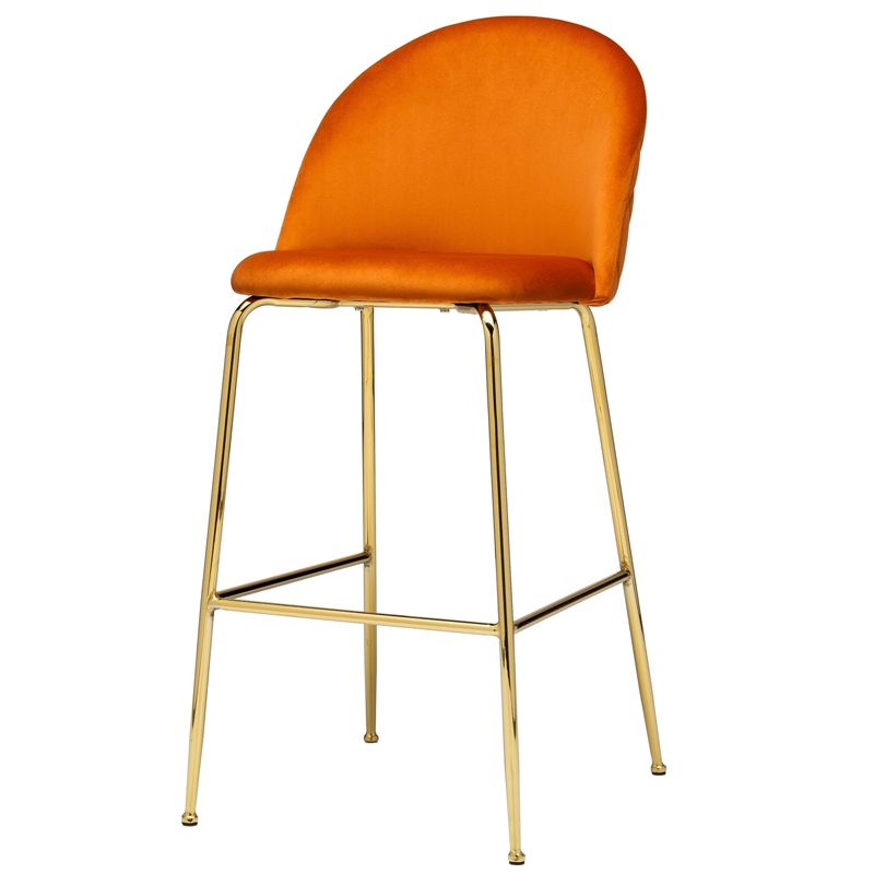 Барный стул Vendramin Bar Stool terracotta Терракотовый Глянцевое золото в Омске | Loft Concept 