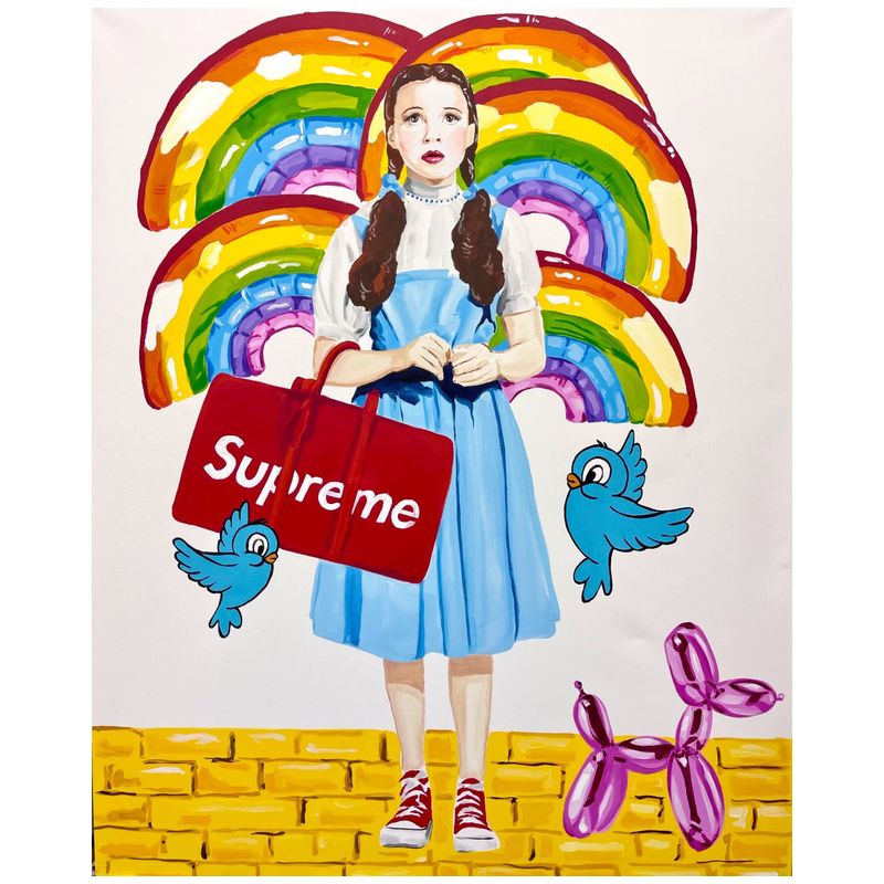 Картина Dorothy with Supreme Bag and Blue Birds Мульти в Омске | Loft Concept 