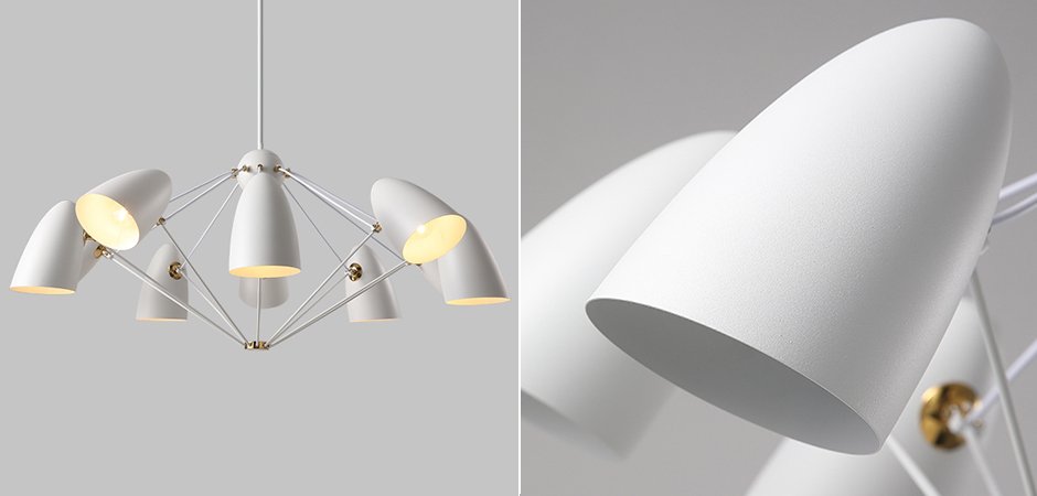 Люстра JLYLITE 10-Light Sputnik Chandelier White Люстра JLYLITE 10-Light Sputnik Chandelier White - Loft-Concept в Омске