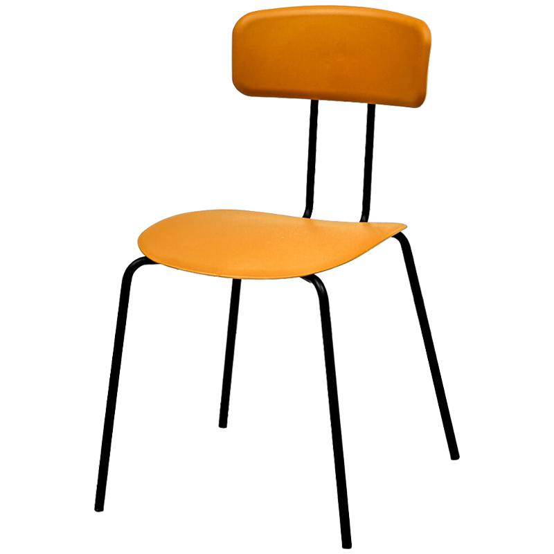 Стул Tyler Loft Stool Orange Оранжевый Черный в Омске | Loft Concept 