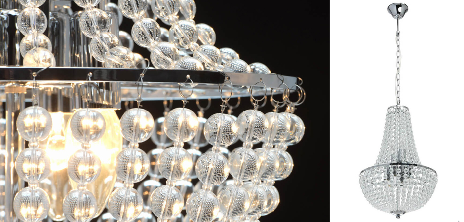 Люстра Virginia Clear Beads Chandelier chrome Люстра Virginia Clear Beads Chandelier chrome - Loft-Concept в Омске