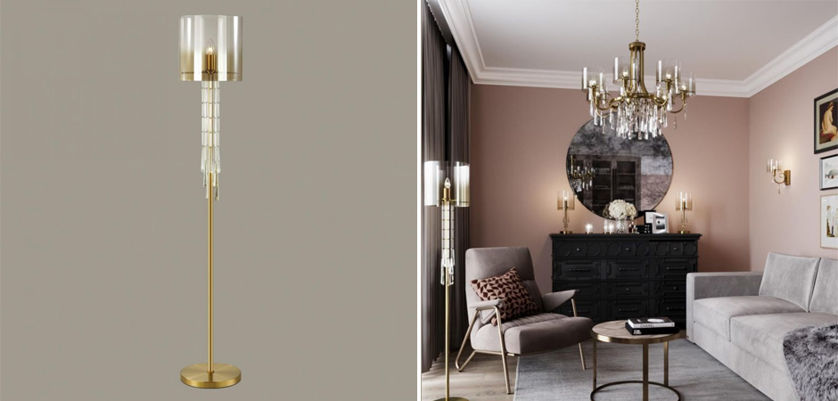 Торшер Glass World Bronze Торшер Glass World Bronze - Loft-Concept в Омске