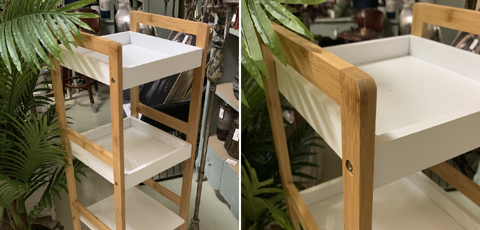 Стеллаж Stockholm White & Beige Slim Стеллаж Stockholm White & Beige Slim - Loft-Concept в Омске