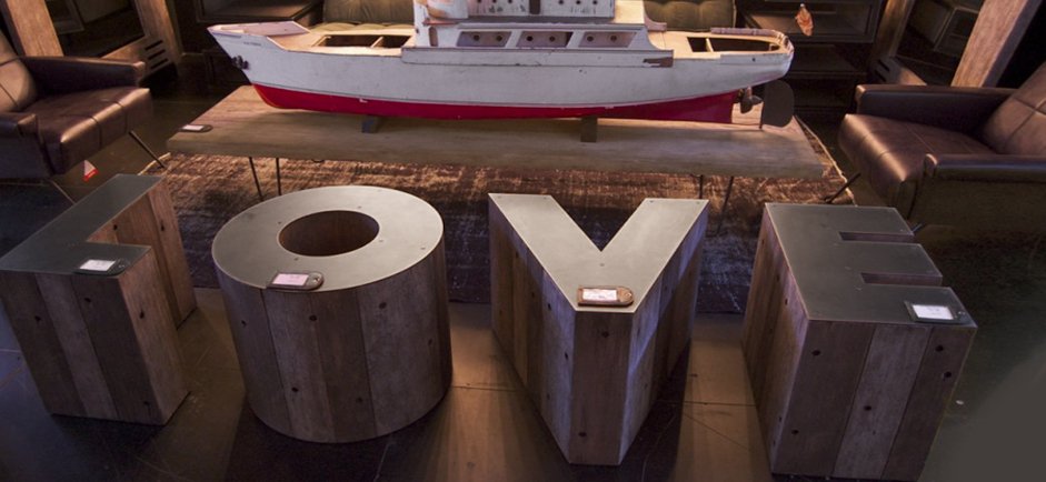 Столик Wooden Alphabet H Side Table - Loft-Concept в Омске