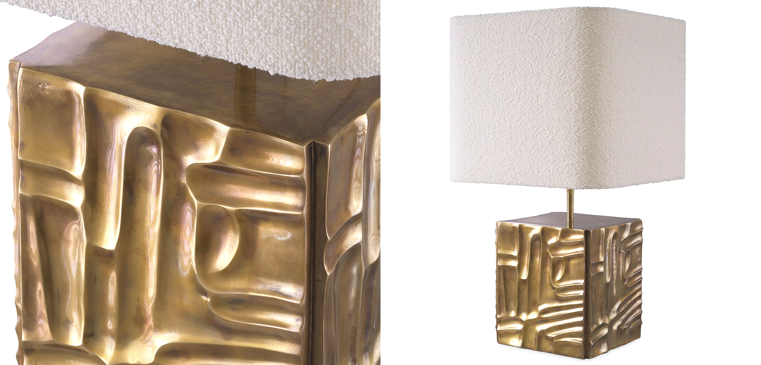 Настольная лампа Eichholtz Table Lamp Oregon Bouclé - фото