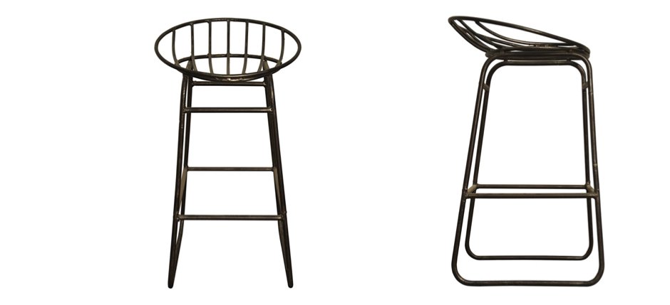 Барный стул Industrial Iron Grille Bar Stool Барный стул Industrial Iron Grille Bar Stool - Loft-Concept в Омске