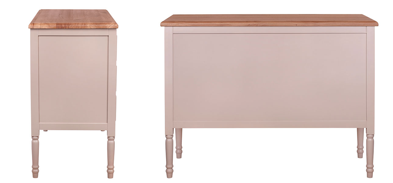 Бежевый комод из дуба Amelia beige   - фото №1