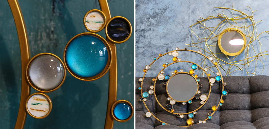 Зеркало Round Inserts Mirror Зеркало Round Inserts Mirror - Loft-Concept в Омске