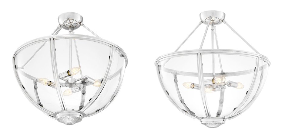 Потолочный светильник Eichholtz Ceiling Lamp Deveraux Nickel - Loft-Concept в Омске