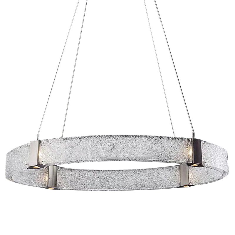 Люстра Parallel Oval LED Chandelier Никель Белый в Омске | Loft Concept 