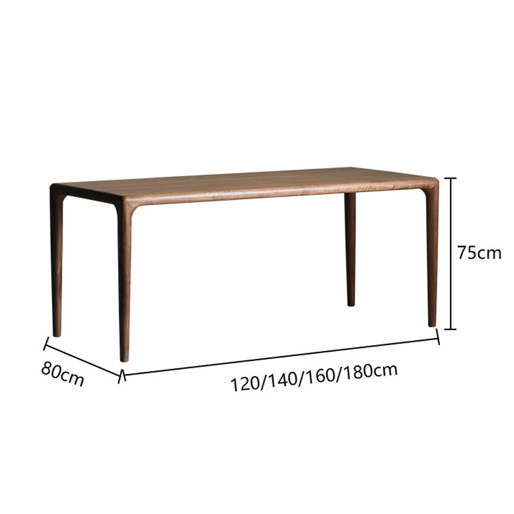 Стол обеденный деревянный с прямоугольной столешницей Walnut Wood Table в Омске