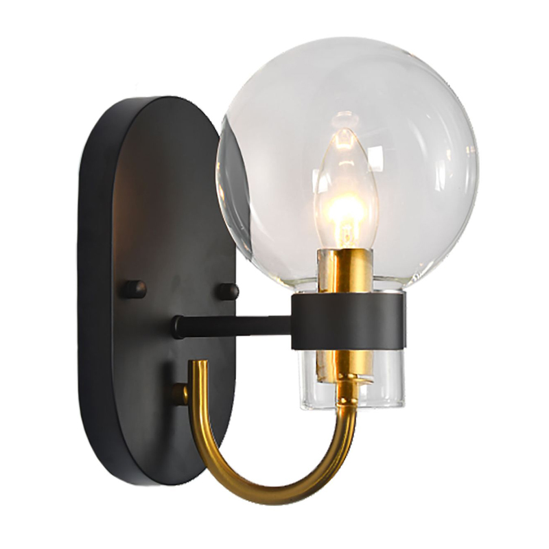 Бра Votrom Sconce black Черный Бронза Прозрачный (Transparent) в Омске | Loft Concept 