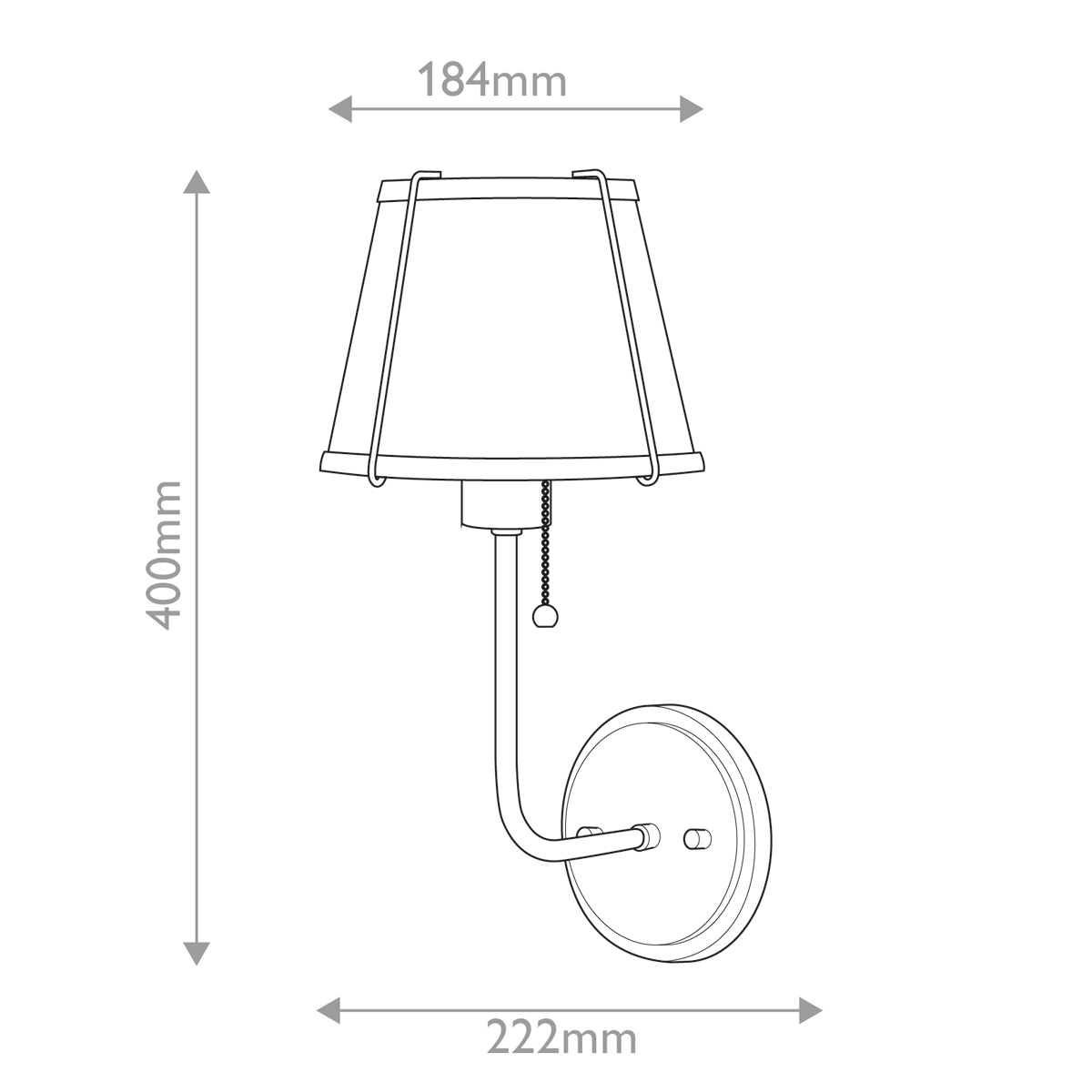 Бра с конусным плафоном и латунной фурнитурой с цепочкой для включения Hinkley в Омске