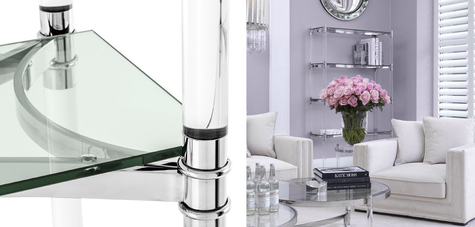 Стеллаж Eichholtz Cabinet Trento Stainless Steel - Loft-Concept в Омске