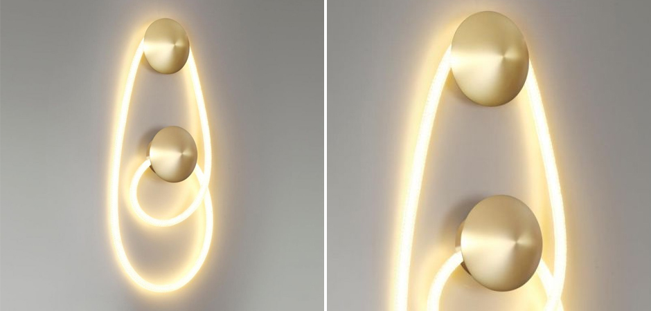 Бра Золотой LUKE LAMPCO TRACER LAMP с двумя крепежными планками Бра Золотой LUKE LAMPCO TRACER LAMP с двумя крепежными планками - Loft-Concept в Омске