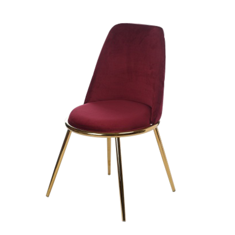 Стул Chairs Velvet Crimson Малиновый (Crimson) Золотой в Омске | Loft Concept 