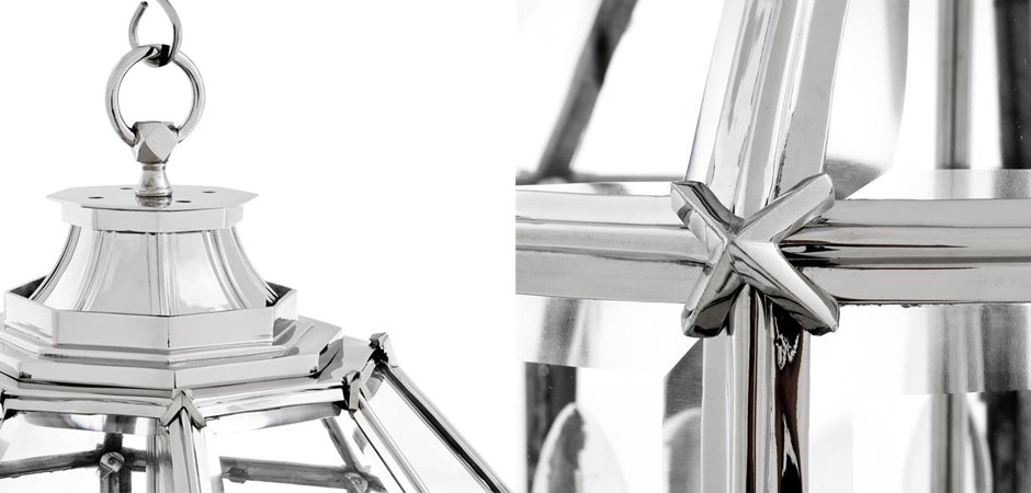 Люстра Lantern Owen Nickel M - Loft-Concept в Омске