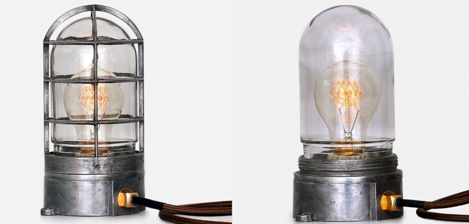 Настольная лампа Steampunk Cage Glass Edison Table lamp Настольная лампа Steampunk Cage Glass Edison Table lamp - Loft-Concept в Омске