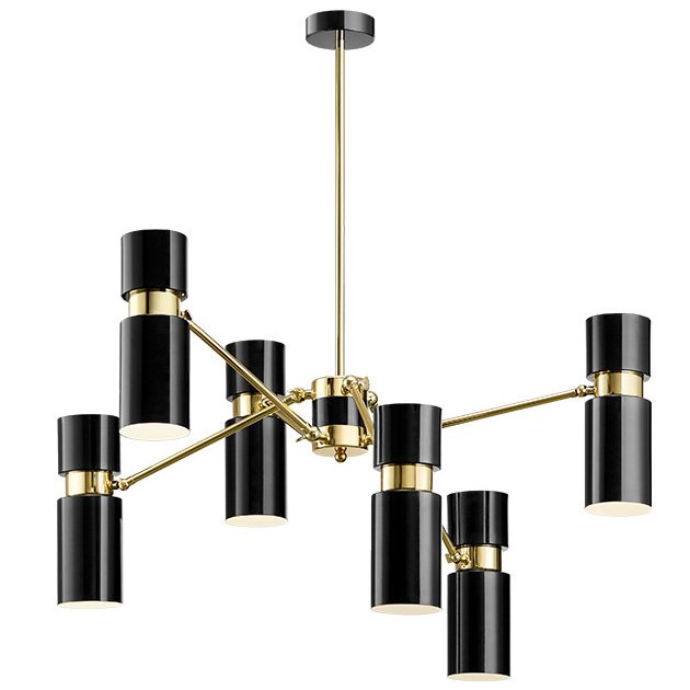 Люстра EDGAR chandelier Черный Латунь в Омске | Loft Concept 