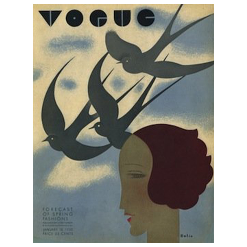 Постер Vogue Cover 1930 January  в Омске | Loft Concept 