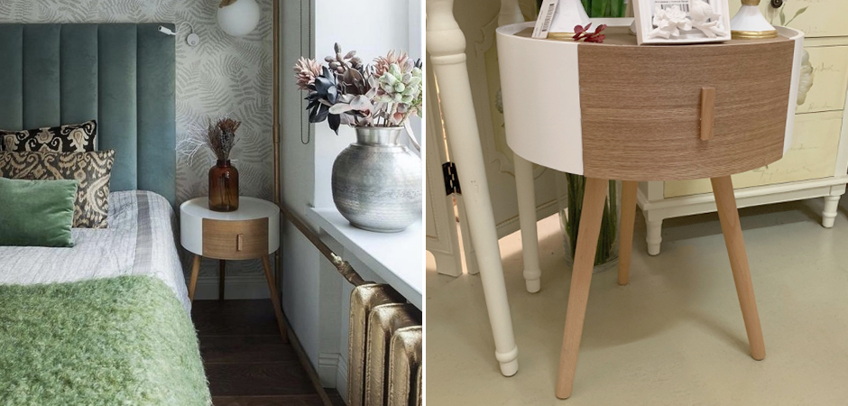 Тумбочка Stockholm White & Beige Сircle Тумбочка Stockholm White & Beige Сircle - Loft-Concept в Омске