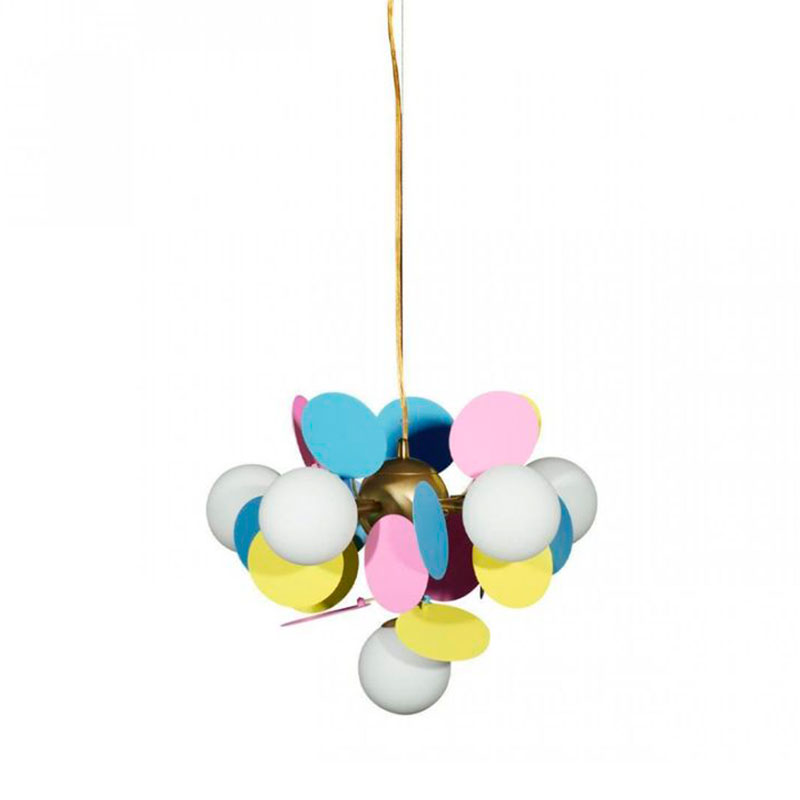 Люстра MATISSE Chandelier multicolor 6 ламп Мульти Золотой в Омске | Loft Concept 