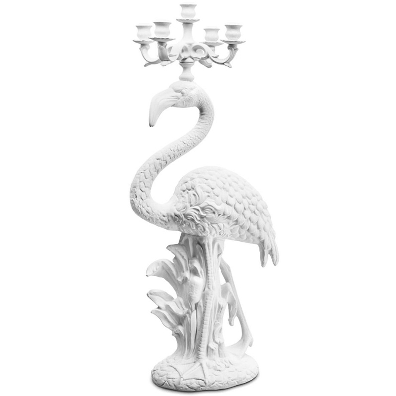 Подсвечник Candleholder Flamingo Bisc. White Белый в Омске | Loft Concept 