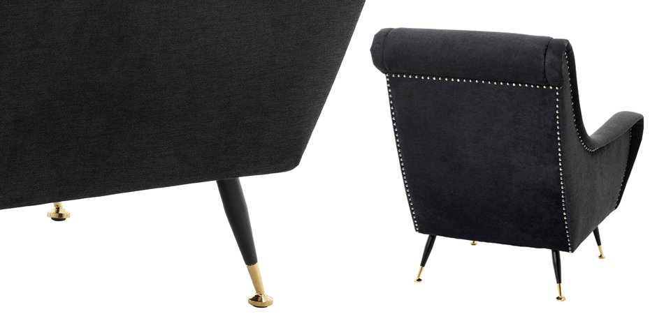Кресло Eichholtz Chair Giardino Black Кресло Eichholtz Chair Giardino Black - Loft-Concept в Омске