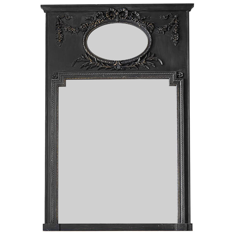 Зеркало Hendrica Mirror Black Винтажный черный в Омске | Loft Concept 